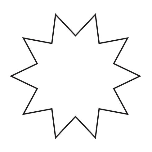 ícone de estrela ilustração vetorial vetor