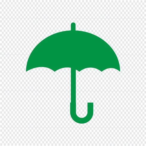 Ilustração em vetor ícone guarda-chuva