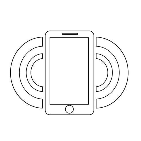 ilustração em vetor ícone smartphone