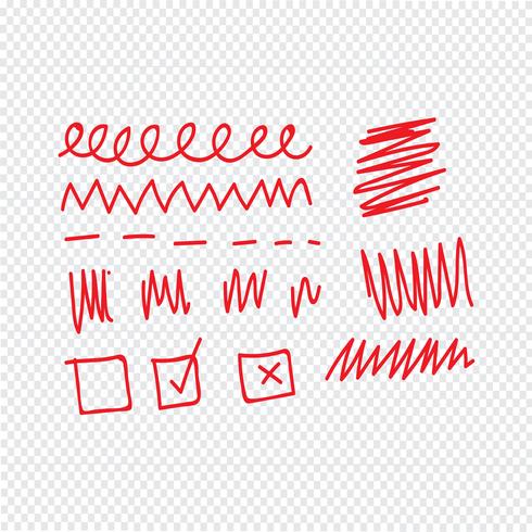 Doodle linha icon ilustração vetorial vetor