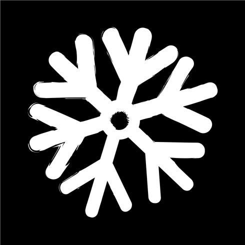 Ilustração em vetor ícone floco de neve