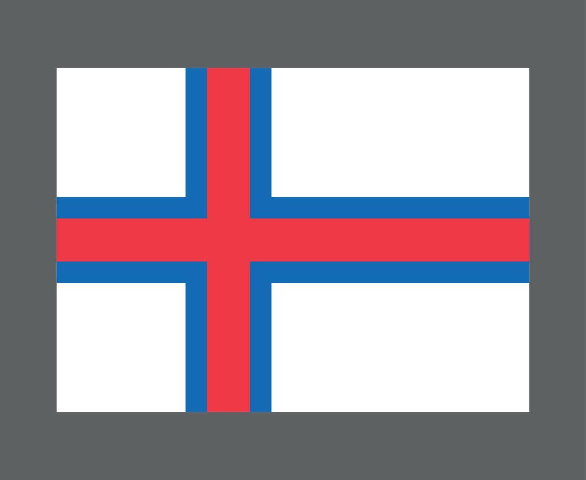 ilhas faroe bandeira nacional europa emblema símbolo ícone ilustração vetorial elemento de design abstrato vetor