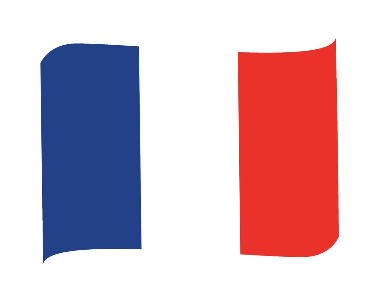 frança bandeira nacional europa emblema símbolo ícone ilustração vetorial elemento de design abstrato vetor