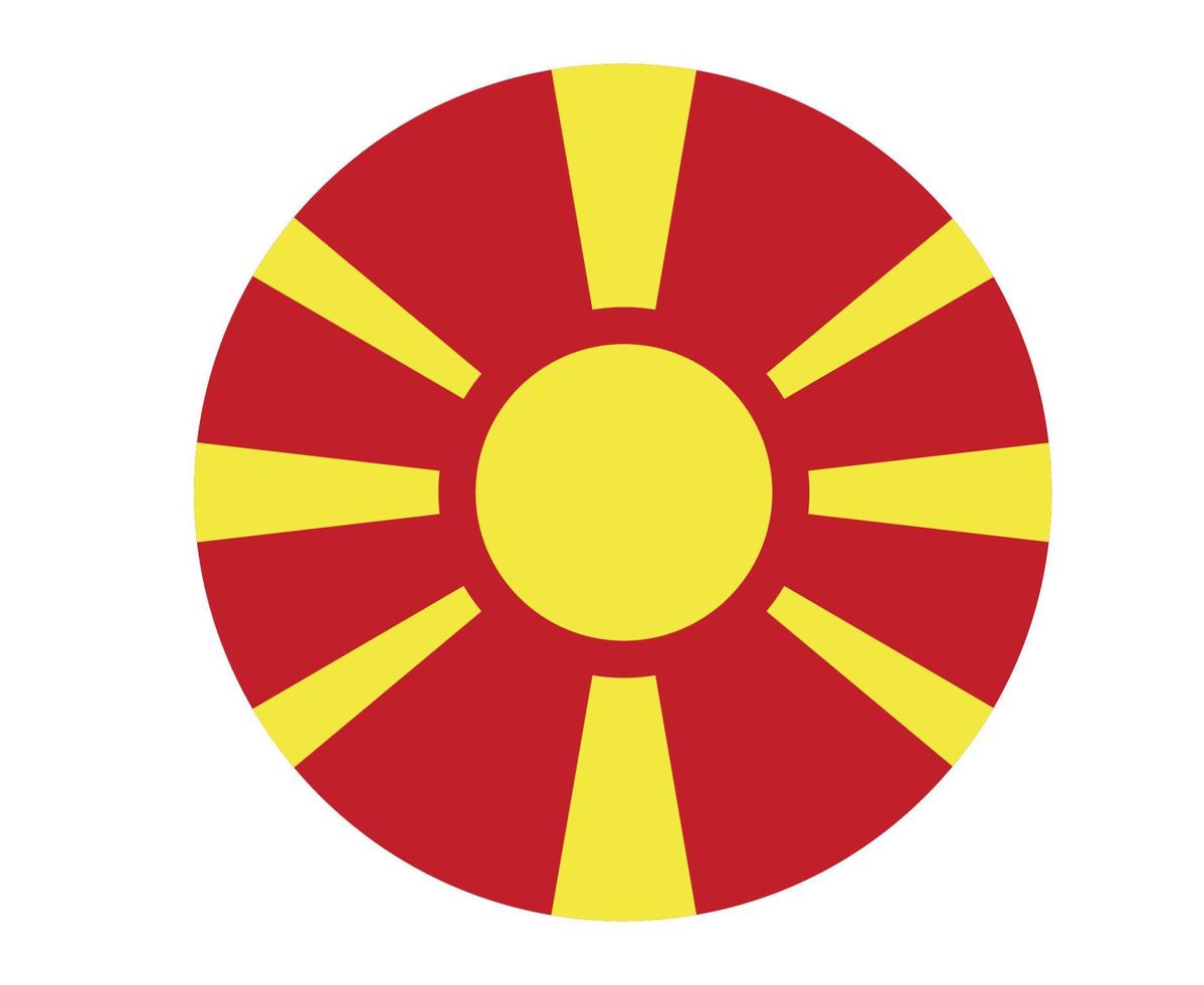 bandeira da macedônia europa nacional emblema ícone ilustração vetorial elemento de design abstrato vetor