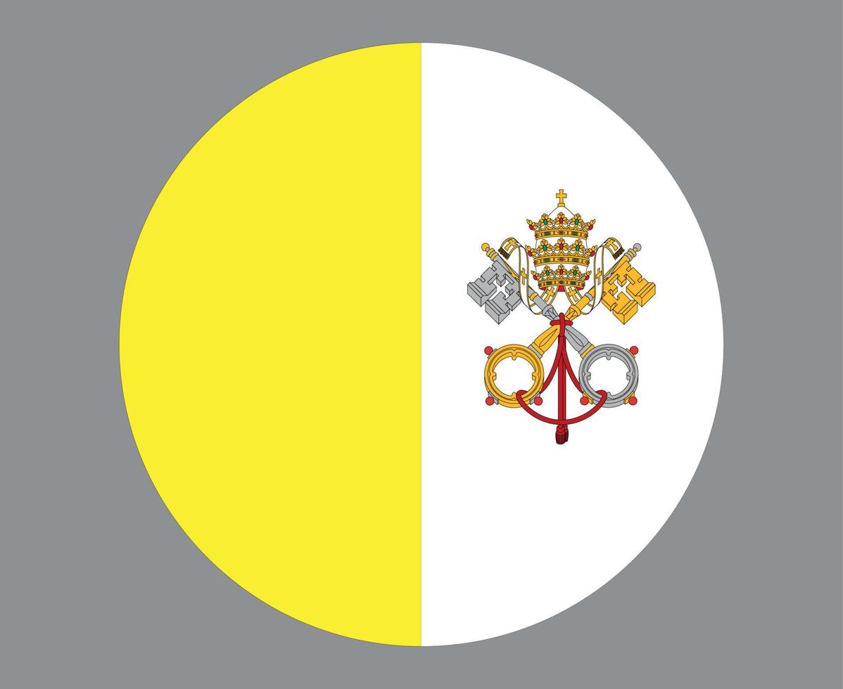 bandeira do vaticano europa nacional emblema ícone ilustração vetorial elemento de design abstrato vetor