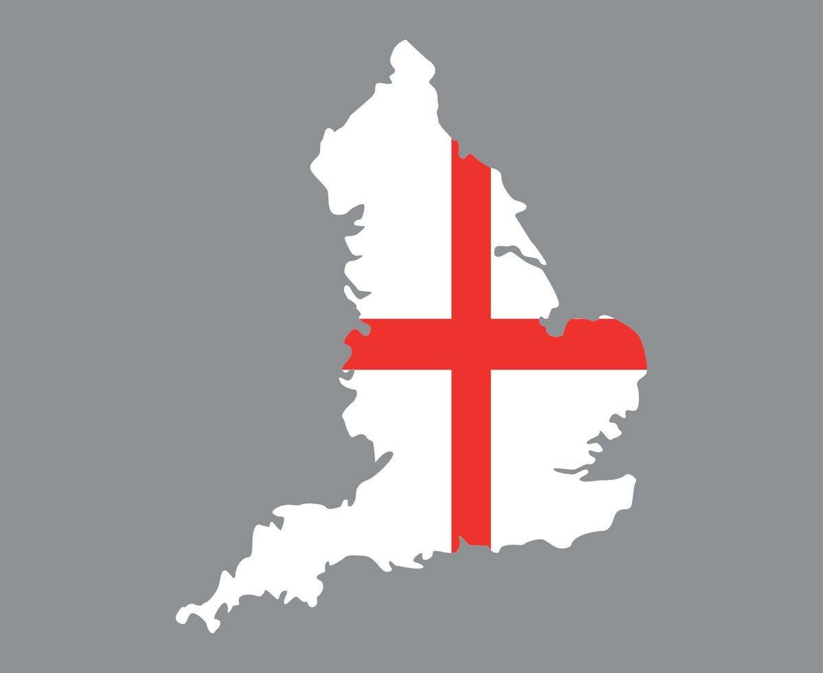 inglaterra bandeira nacional europa emblema mapa ícone ilustração vetorial elemento de design abstrato vetor