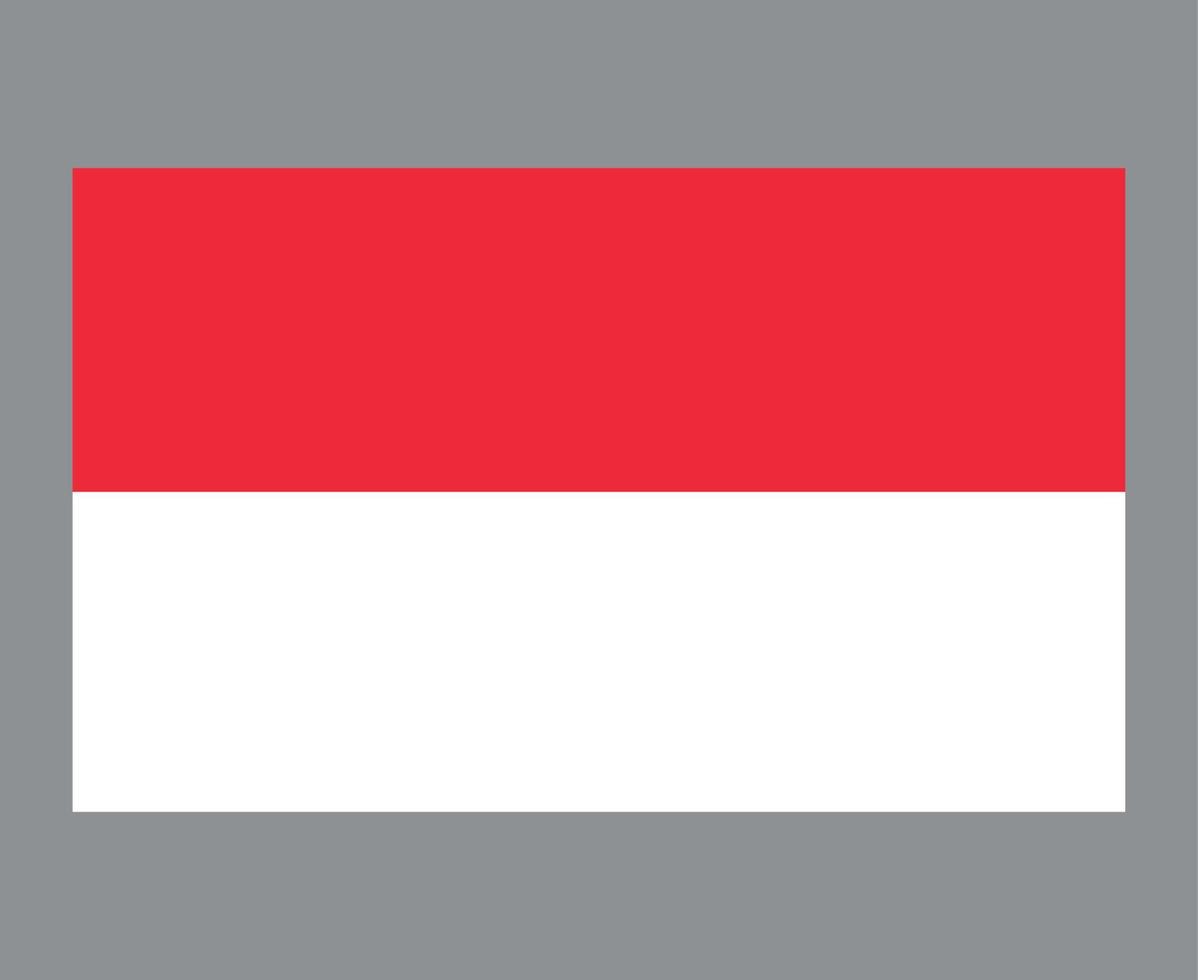 Mônaco bandeira nacional europa emblema símbolo ícone ilustração vetorial elemento de design abstrato vetor