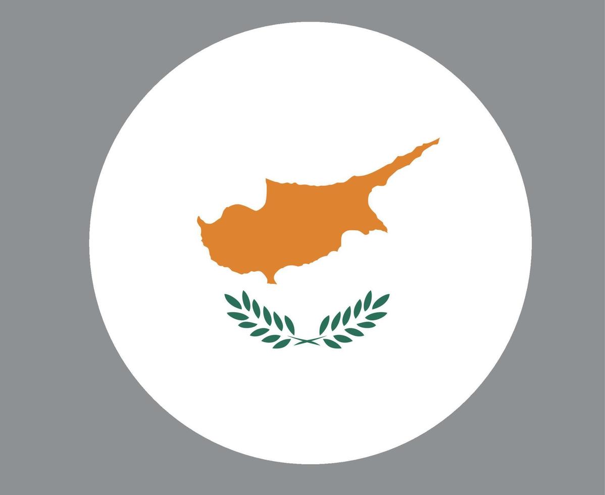 chipre bandeira nacional europa emblema ícone ilustração vetorial elemento de design abstrato vetor
