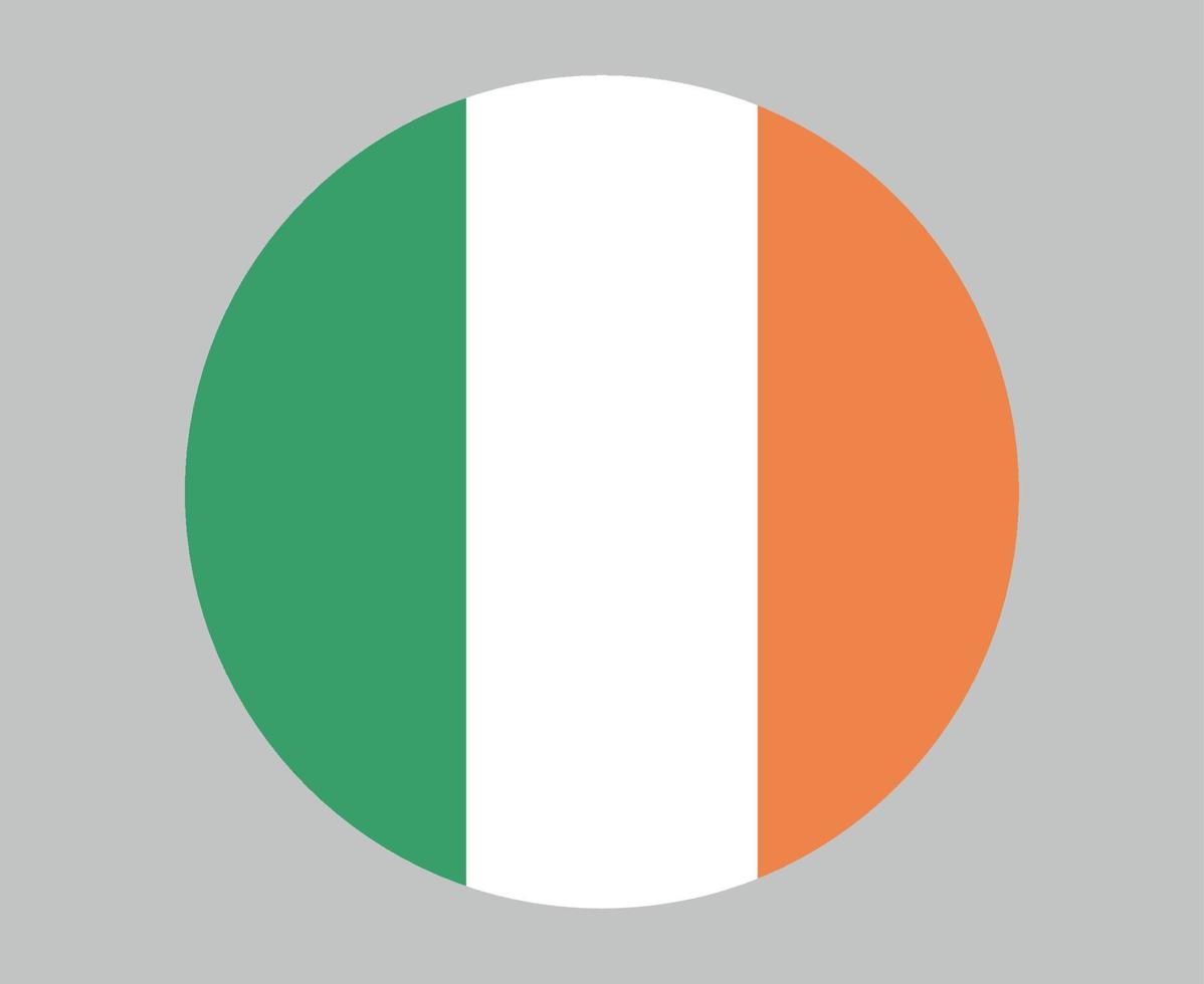 irlanda bandeira nacional europa emblema ícone ilustração vetorial elemento de design abstrato vetor