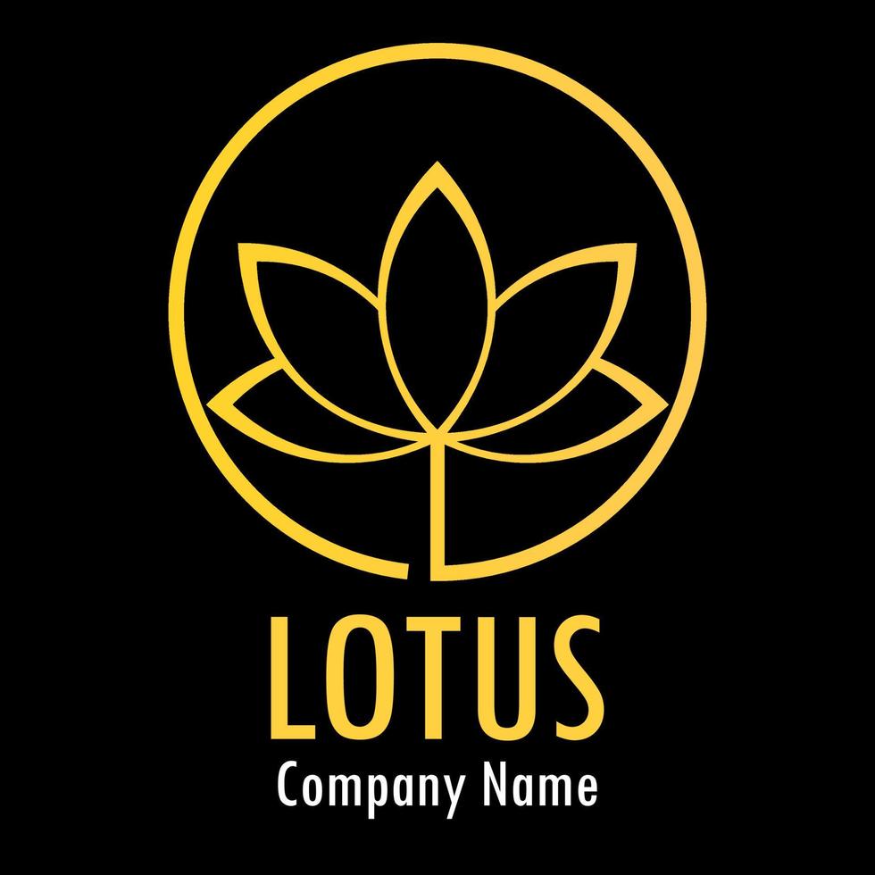 ilustração de modelo de design de logotipo de lótus vetor