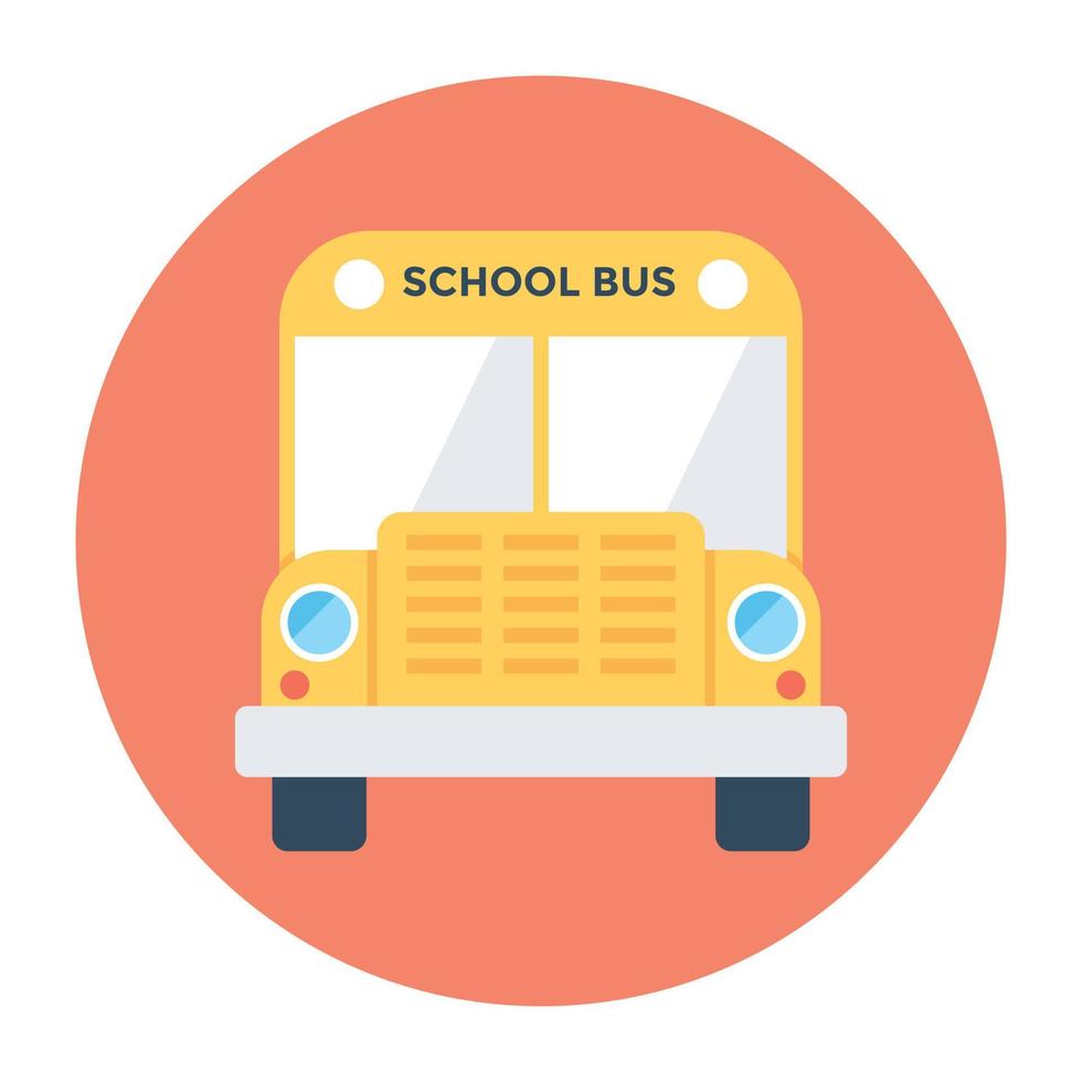 conceitos de ônibus escolar vetor