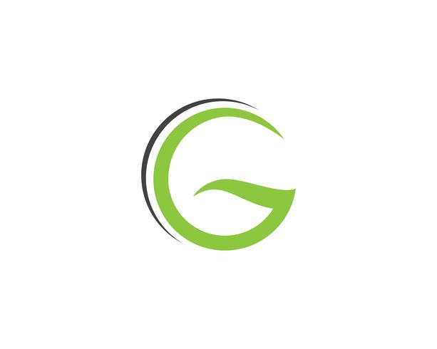 G letras logotipo e símbolos modelo ícones app .. vetor