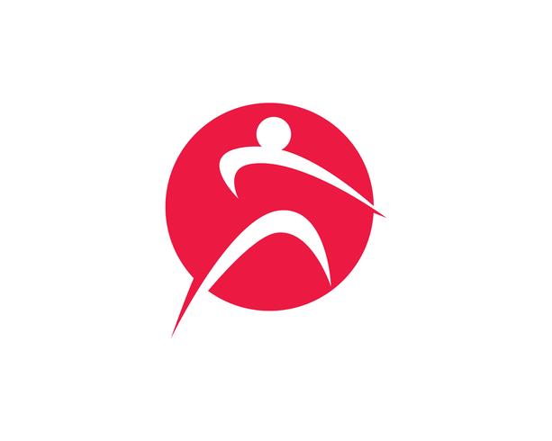 Logotipo de pessoas de saúde e ícones de modelo de símbolos vetor