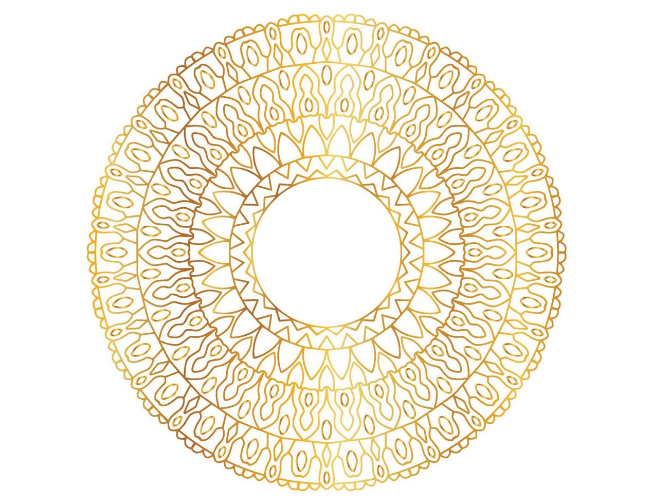arte mandala com gradiente dourado, design, plano de fundo, vetor