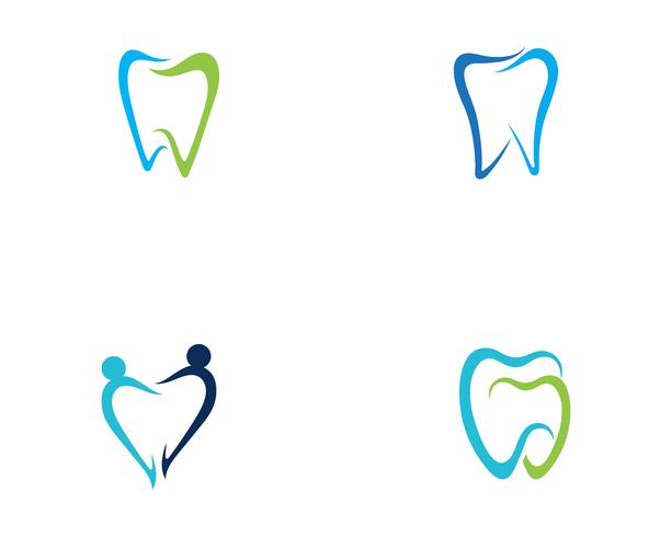 Logo dental modelo ilustração vetorial vetor