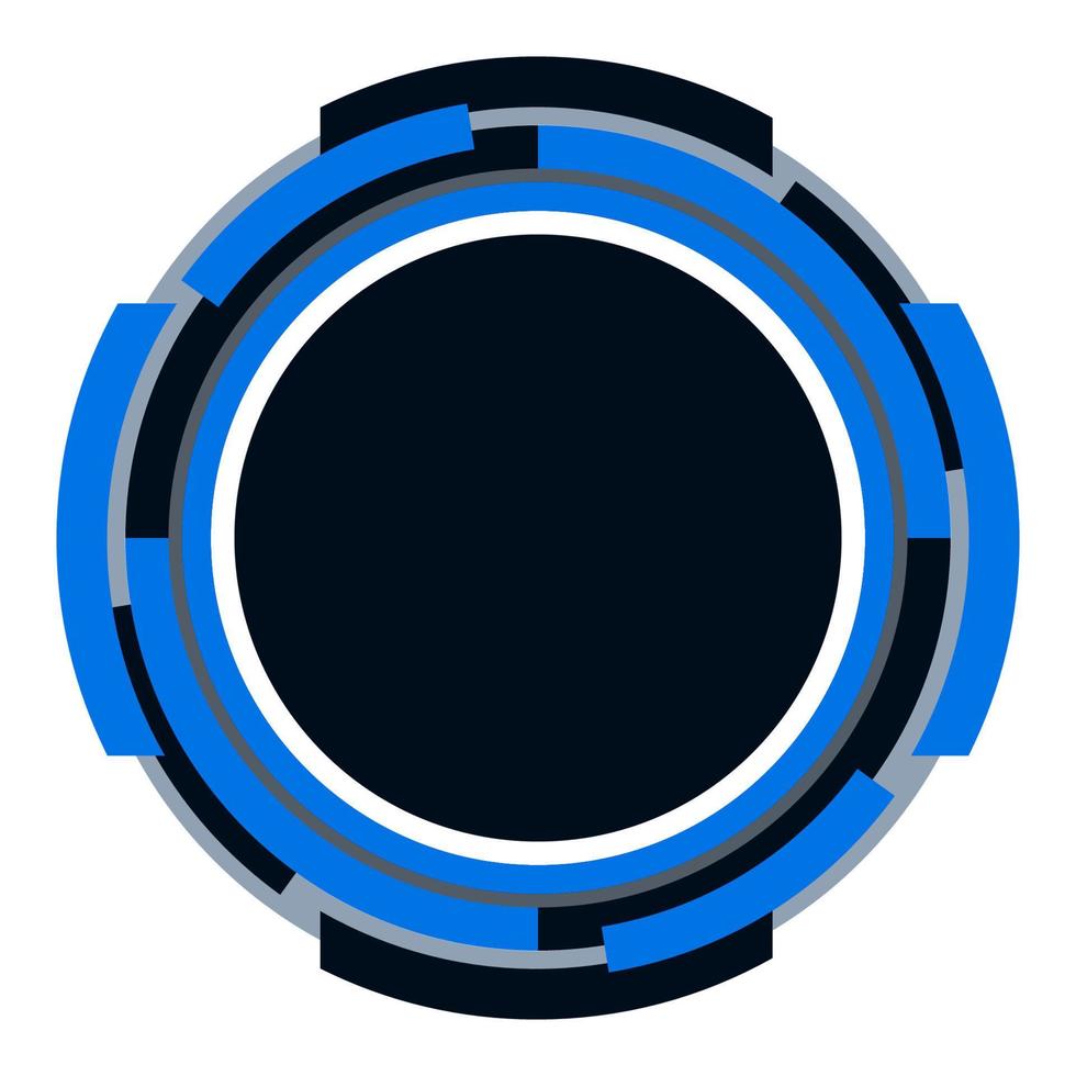 emblema de círculo de forma geométrica vetor