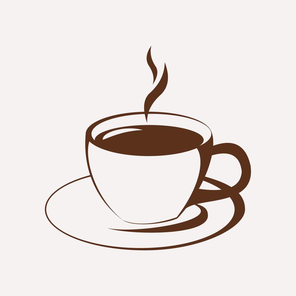 vetor de modelo de logotipo de café