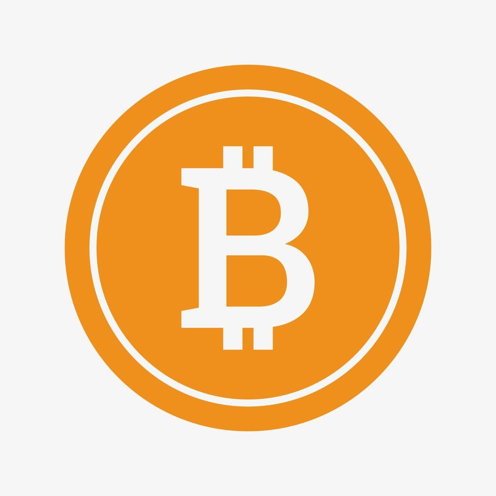 ícone de vetor bitcoin