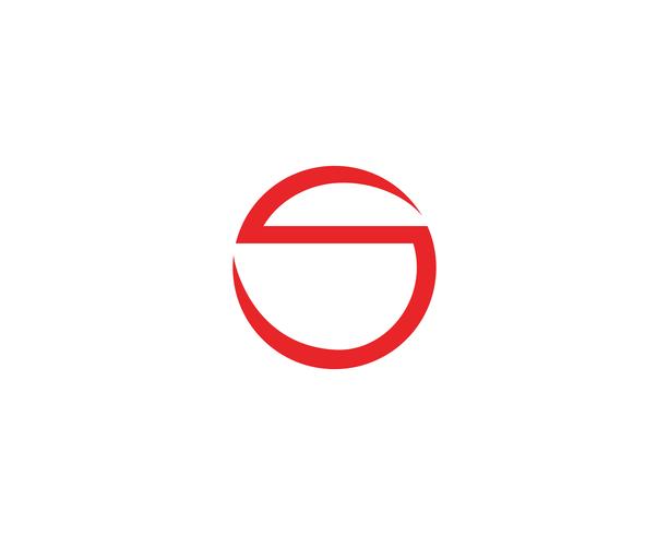 Logotipo da empresa corporativo S carta vetor