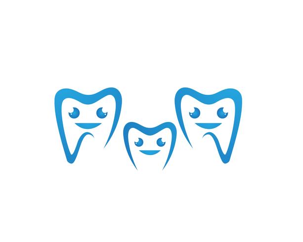 Logo dental modelo ilustração vetorial vetor