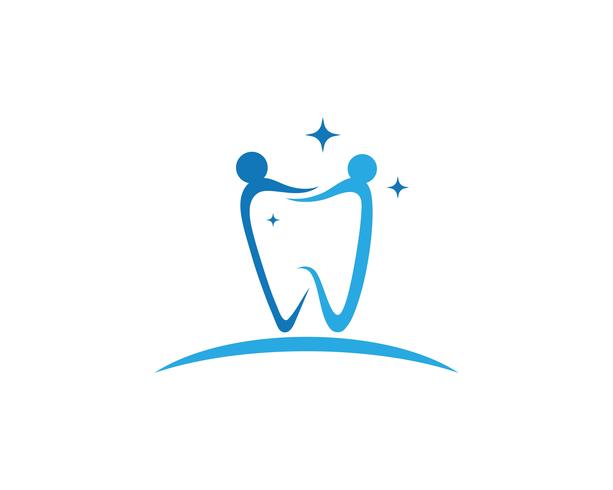 Logo dental modelo ilustração vetorial vetor