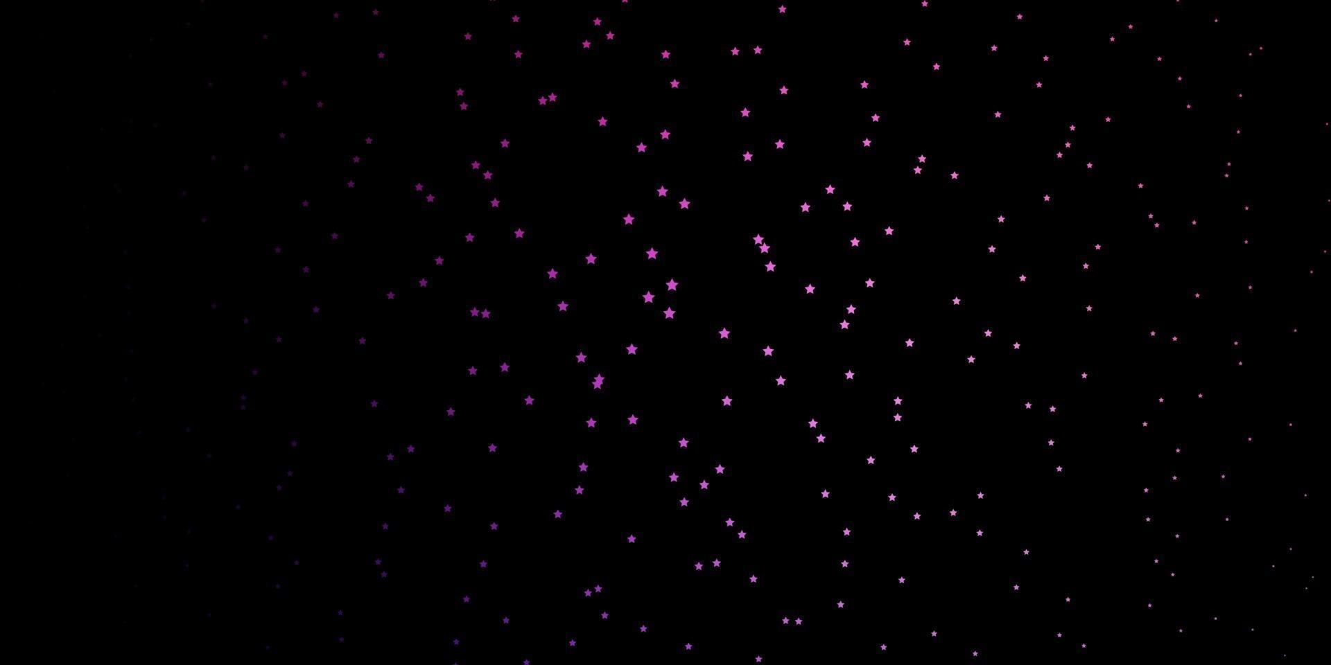 fundo vector roxo, rosa escuro com estrelas coloridas.