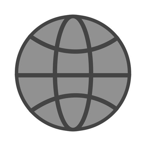 Ícone do globo do mundo de vetor