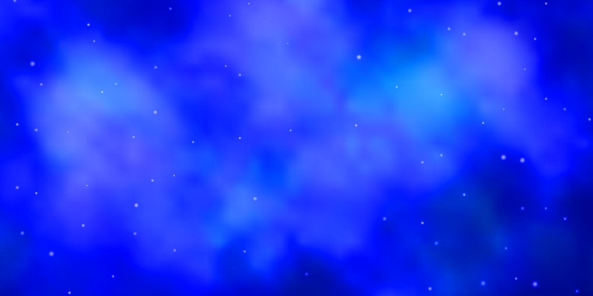 fundo vector azul claro com estrelas coloridas.