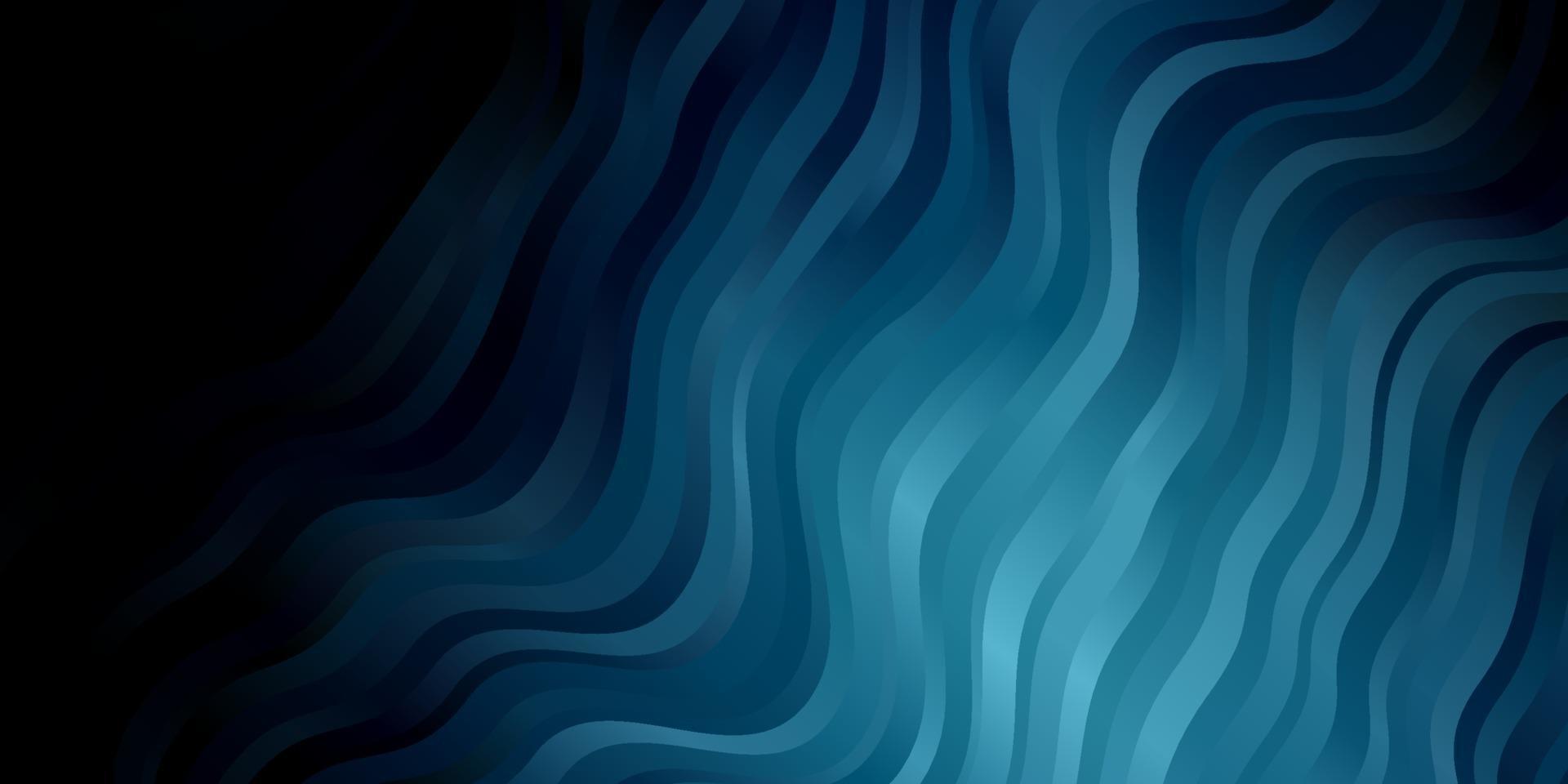 pano de fundo vector azul escuro com linhas dobradas.