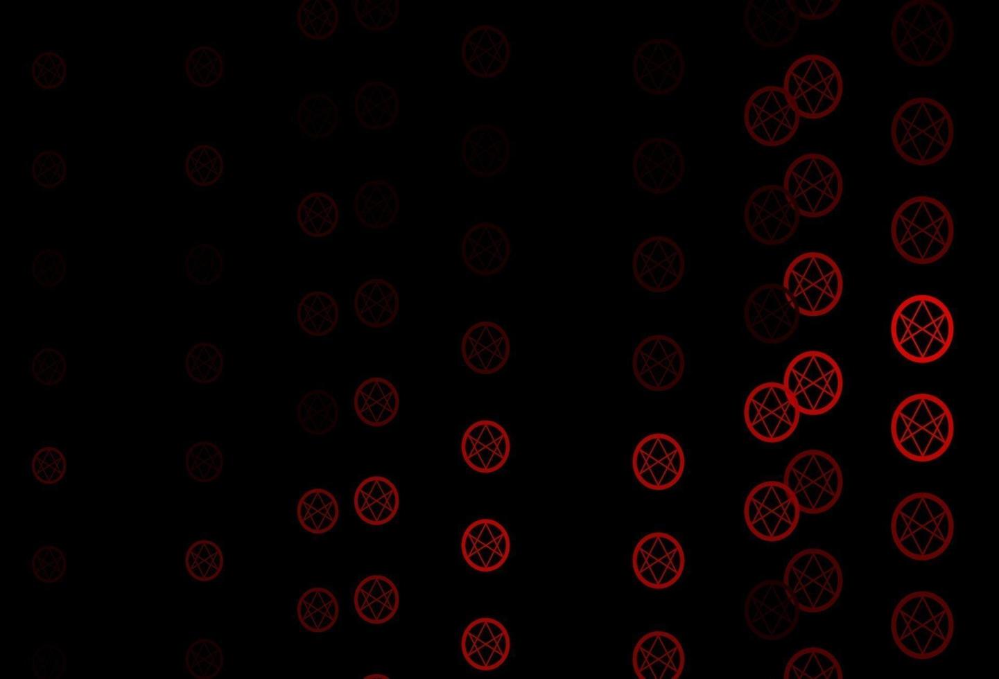 textura vector laranja escuro com símbolos de religião.