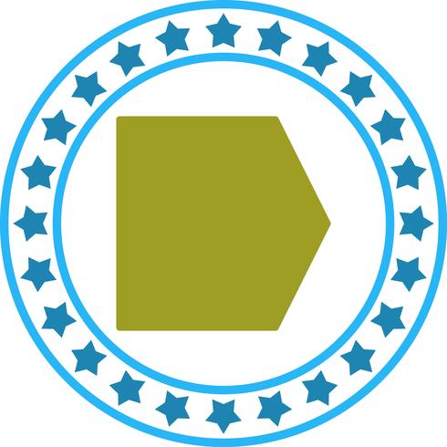 Ícone de forma geométrica do vetor