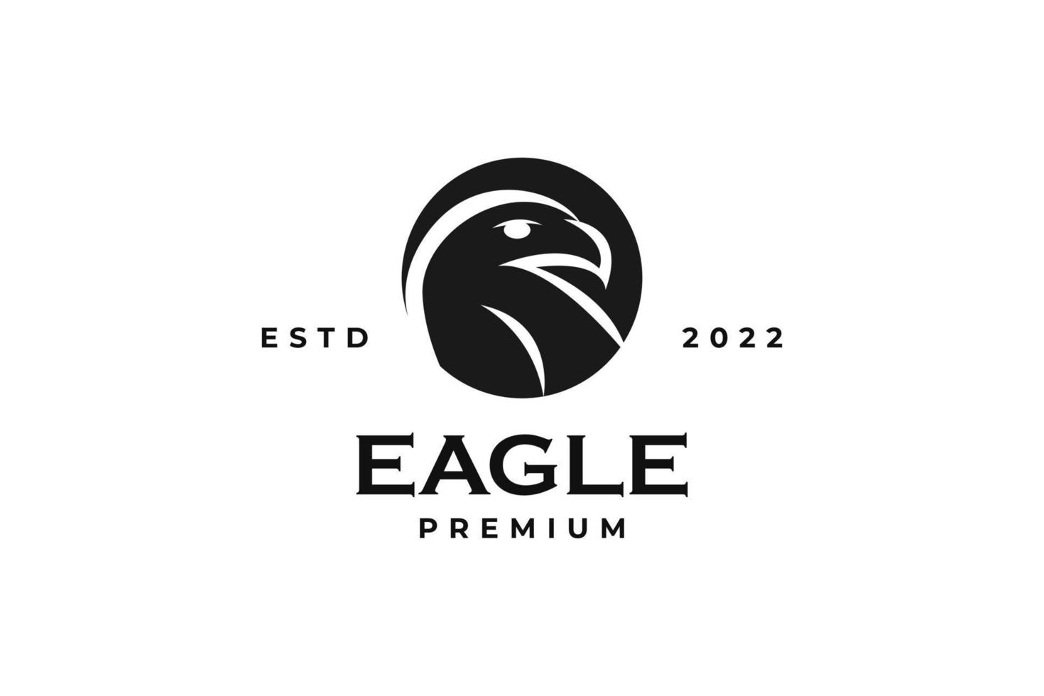 vetor de design de logotipo de águia de cabeça