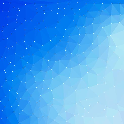 fundo digital de tecnologia azul com formas de triângulo vetor
