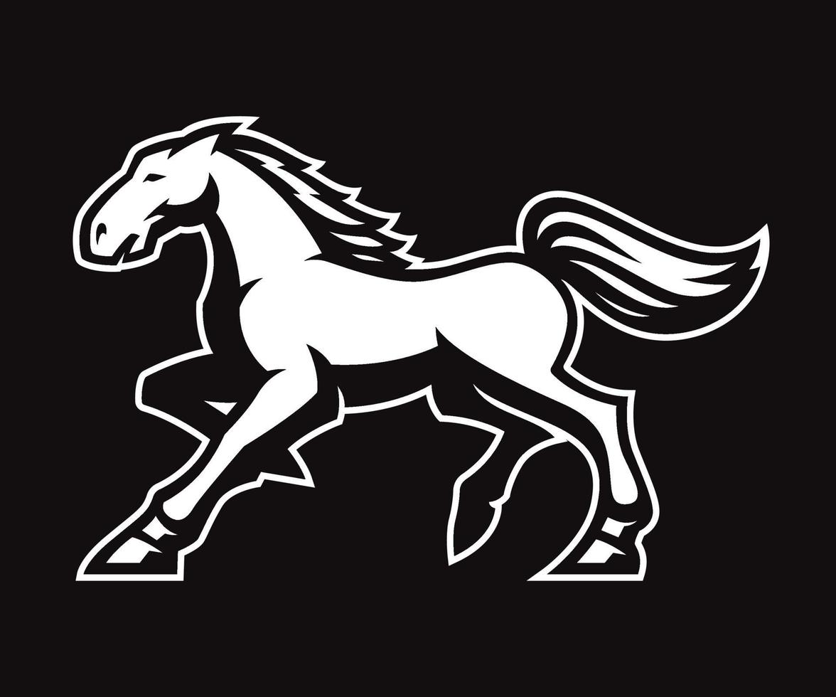 logotipo de vetor de mustang