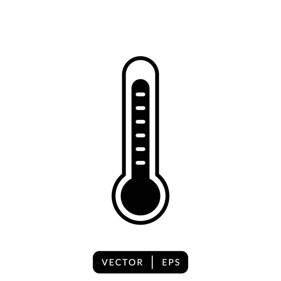 vetor de ícone de termômetro - design de sinal de símbolo