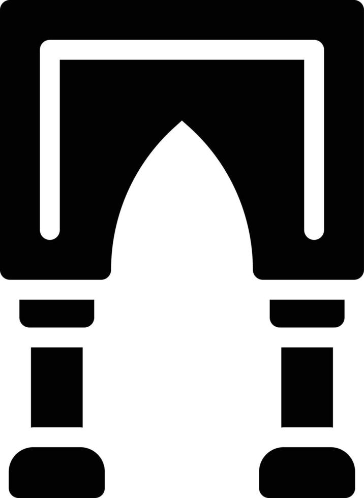ilustração vetorial de mesquita em um fundo. símbolos de qualidade premium. ícone de vetor de glifos para conceito ou design gráfico.