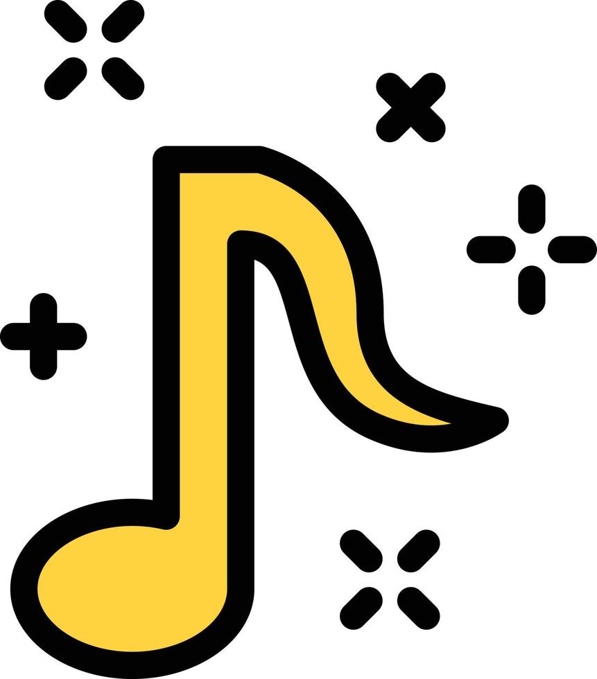 ilustração vetorial de música em um fundo. símbolos de qualidade premium. ícones vetoriais para conceito ou design gráfico. vetor