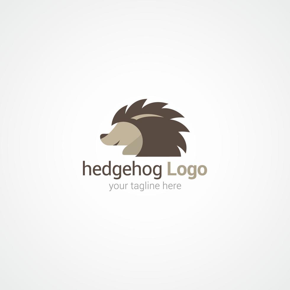ilustração de design de vetor de logotipo de ouriço