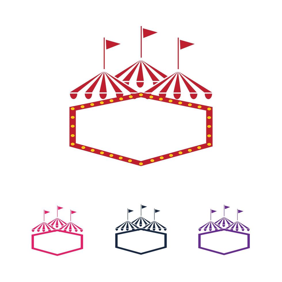 vetor de logotipo de circo