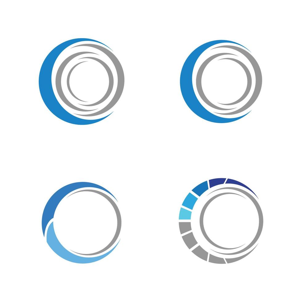 modelo de design de ilustração de ícone de logotipo de círculo - vetor