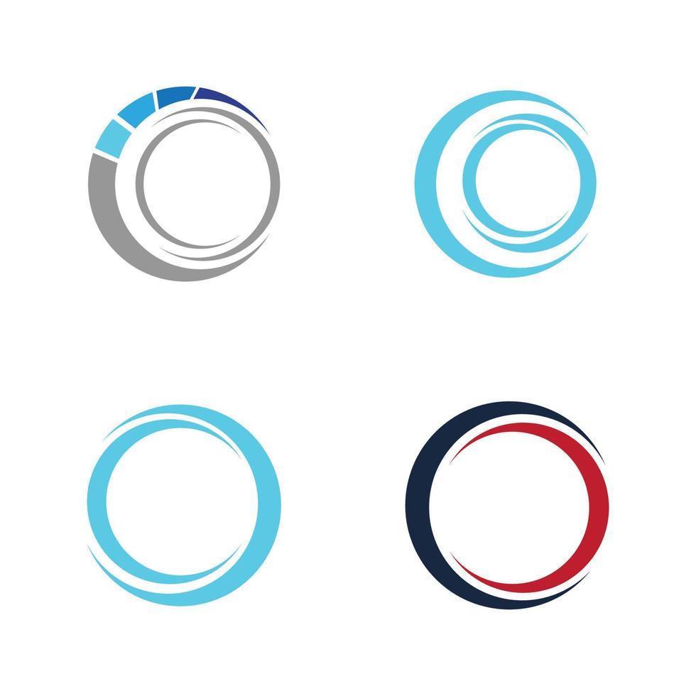 modelo de design de ilustração de ícone de logotipo de círculo - vetor