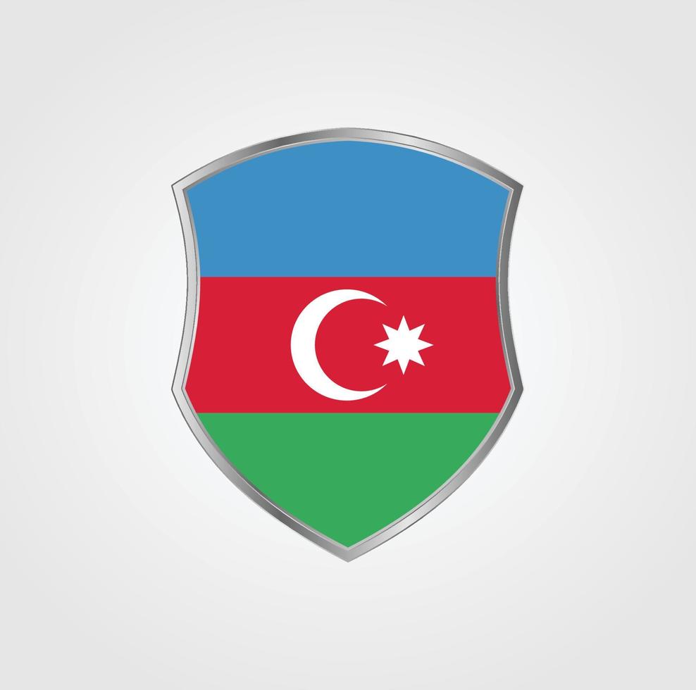 projeto de bandeira do azerbaijão vetor