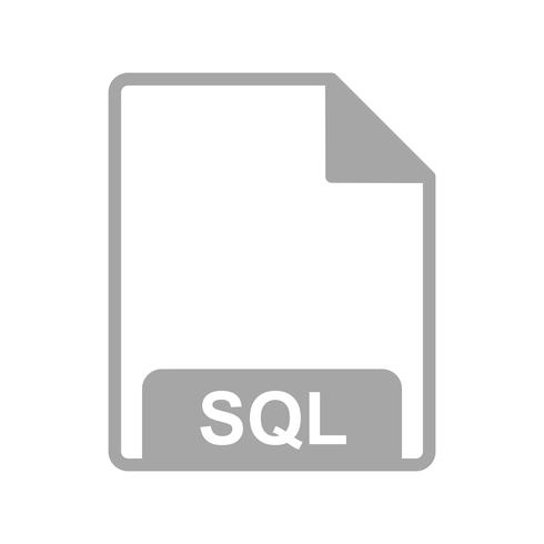 Ícone de vetor SQL
