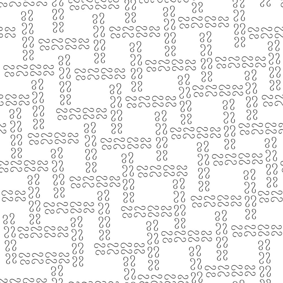 elementos abstratos simples formas disformes em preto e branco, padrão sem costura de linhas, repetir ornamento geométrico para têxteis, papel de presente, decoração para casa vetor