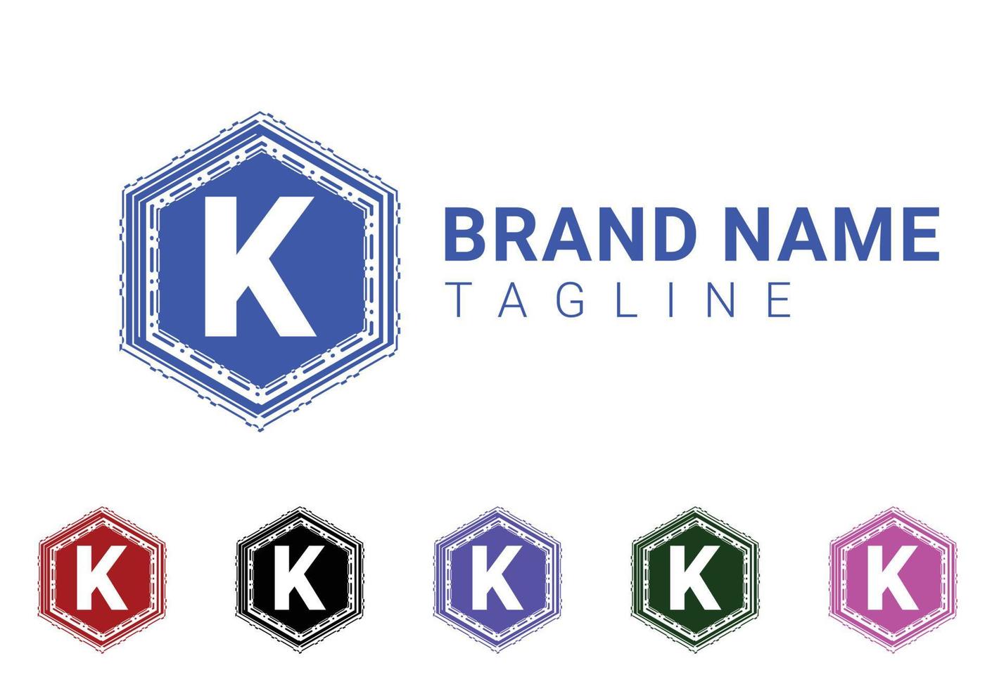 k letter novo design de logotipo e ícone vetor