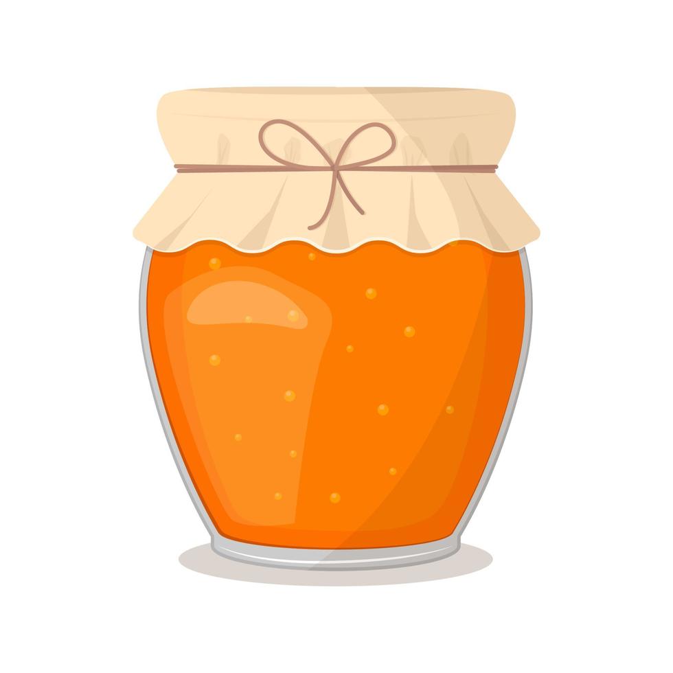 frasco de vidro com ilustração de mel vetor