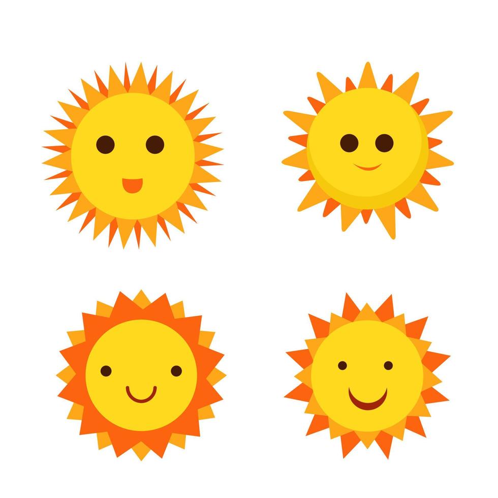 design de clipart de vetor de sol