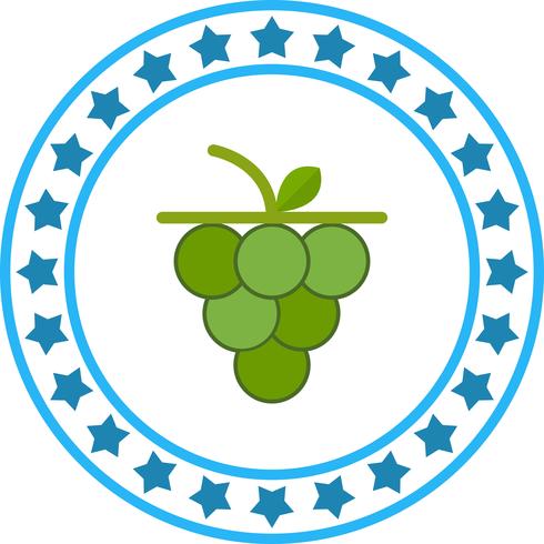 Ícone de uvas de vetor