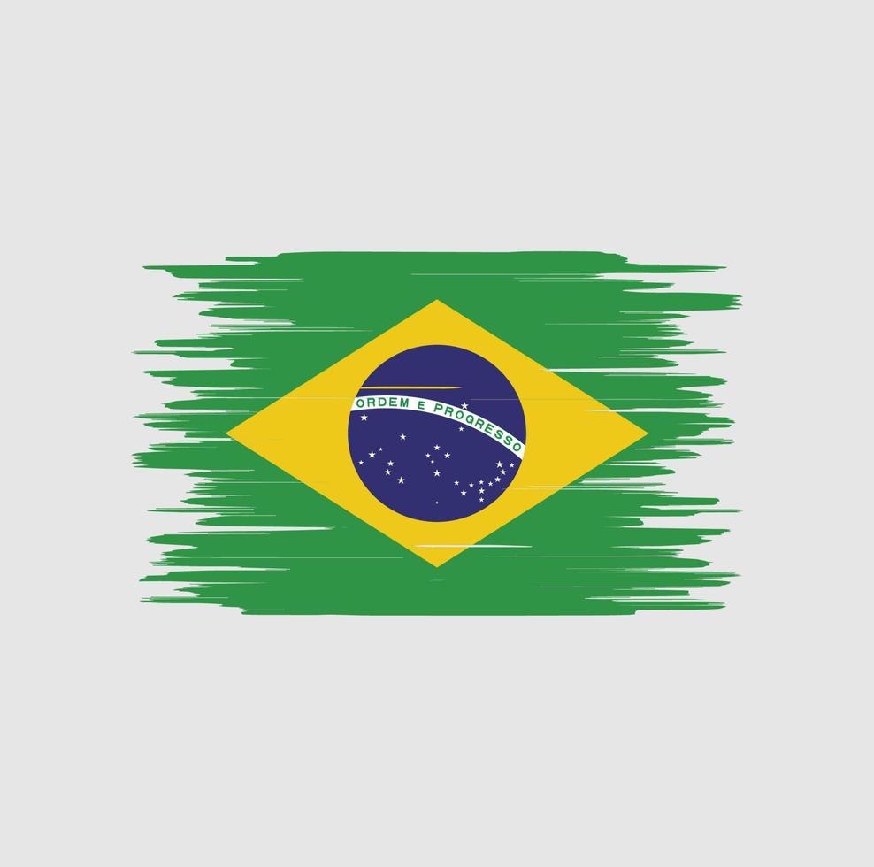 pincelada de bandeira do brasil, bandeira nacional vetor