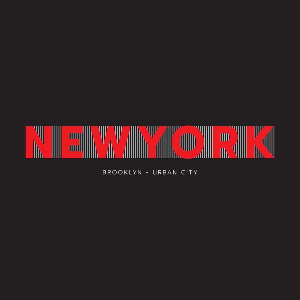 ilustração e tipografia do vetor de Nova York, perfeita para camisetas, moletons, estampas etc.